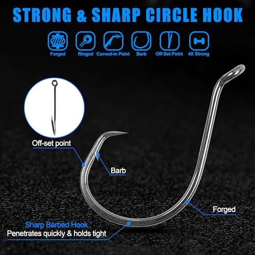 Catfish Rig Catfishing Tackle Making Kit,131/139pcs Santee Cooper Rigs with Circle Hooks Peg Floats Bobber Stoppers Swivels Rattle Bell Beads Catfishing Gear Equipment - Image 5