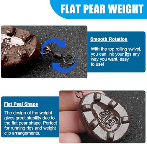 Carp Fishing Hair Rigs Fishing Accessories Set Carp Sinker Weights Bait Rig Set Up Swivels Hooks Corn Bait Leader Rigs for Bass Catfish Fish Tackle Rigs - Image 5