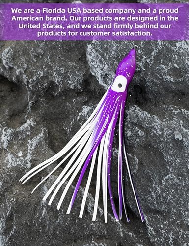 BLUEWING Trolling Squid Skirts Fishing Saltwater 2,3,5,8,12 Inch Octopus Lures 1pcs/5pcs - Image 4