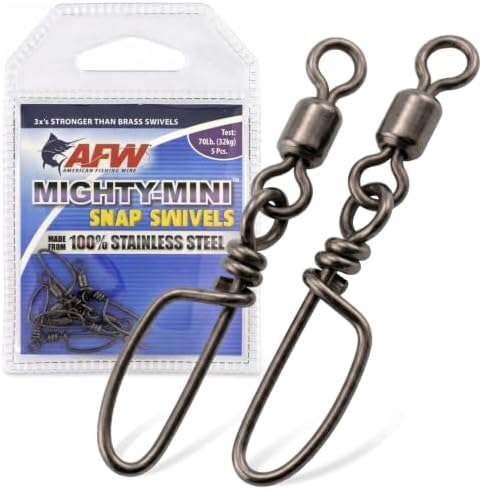 AFW Mighty-Mini Wire Fishing Swivels by AFWFishingBrands