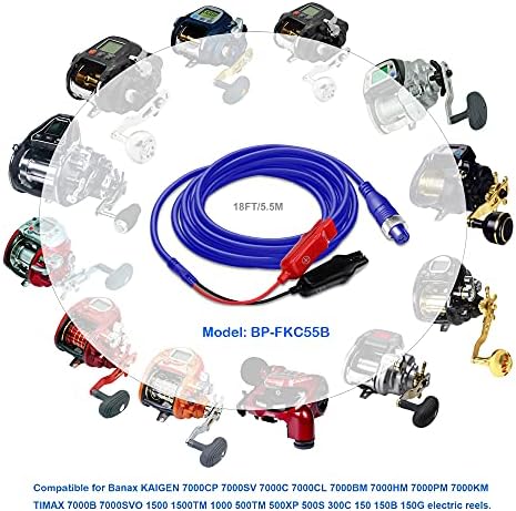 BatPower 18FT Electric Fishing Reel Power Cord Cable for Banax Kaigen -5.5M - Image 6