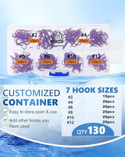 UCEC Fishing Hooks Treble Hooks for Trout Saltwater Freshwater Fish Hook - Image 4