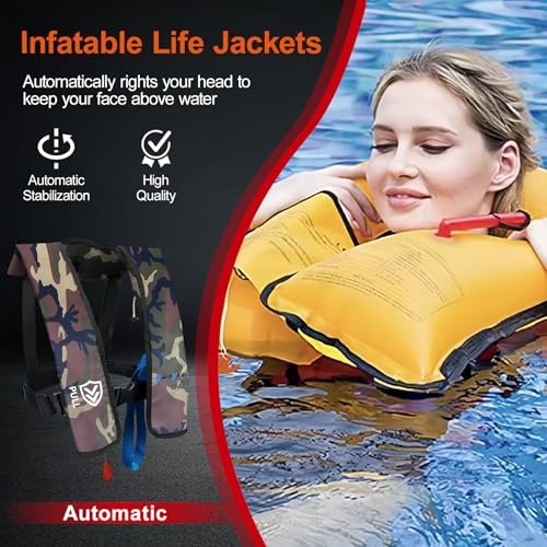 Automatic/Manual Inflatable Life Jacket for Adults | Water Sports - Image 3