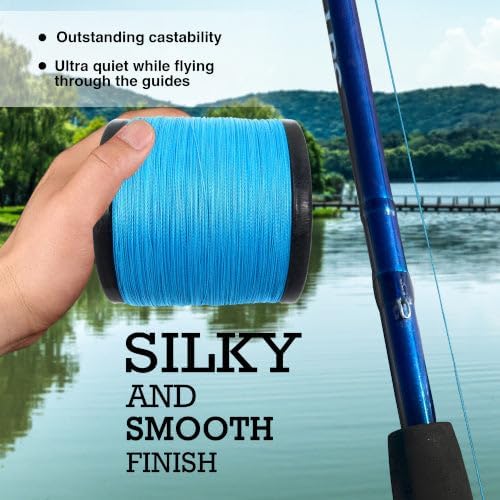 Reaction Tackle Braided Fishing Line - Pro Grade Power Performance for Saltwater or Freshwater Fish - Colored Fishing Line Braid for Extra Visibility - Image 6