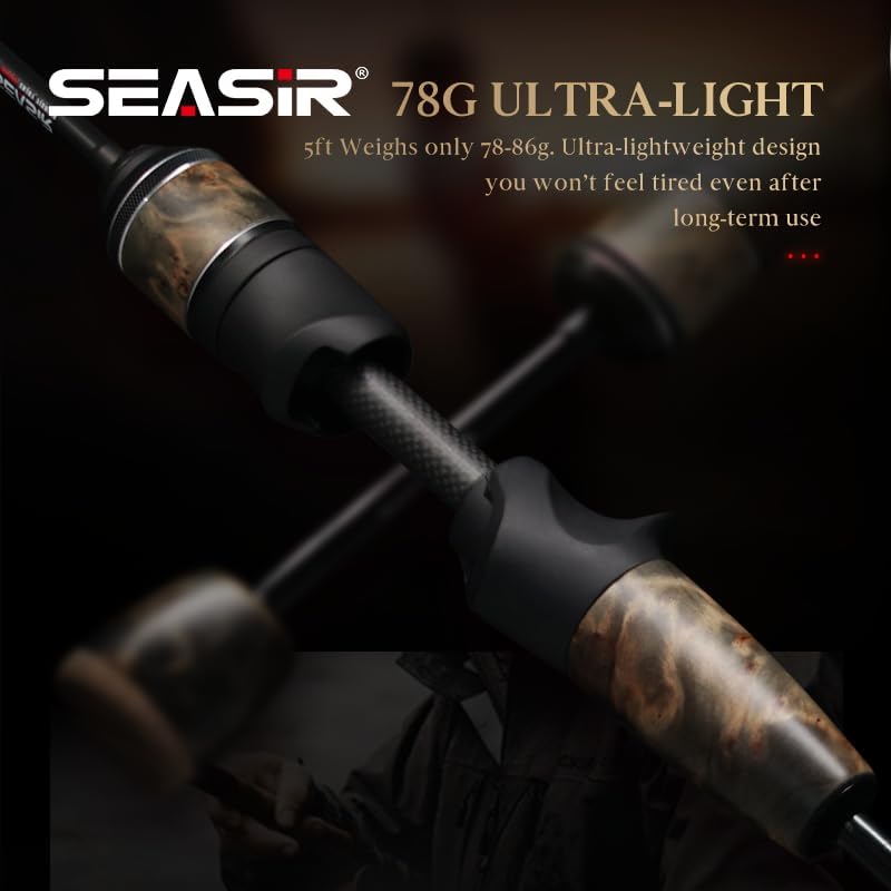 SEASIR Stream Fishing Rod, Ultralight BFS Carbon Fiber - Image 3