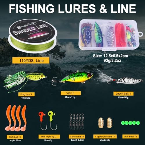 Sougayilang Fishing Rod Reel Combo with Telescopic Fishing Pole Spinning Reel Carrier Bag for Travel Saltwater Freshwater Fishing - Image 4