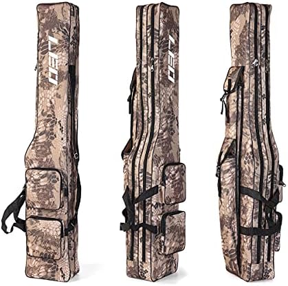 LEOFISHING Fishing Tackle Storage Bag - 130cm/4.27ft Portable Rod & Reel Organizer - Two Layer Durable Oxford Large Capacity Travel Fishing Cover Bag - 5 Colors - Image 5