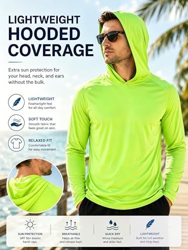 ZITY Men's Lightweight Pullover Hoodie UPF 50+ Fishing Shirts Sweatshirt - Image 4