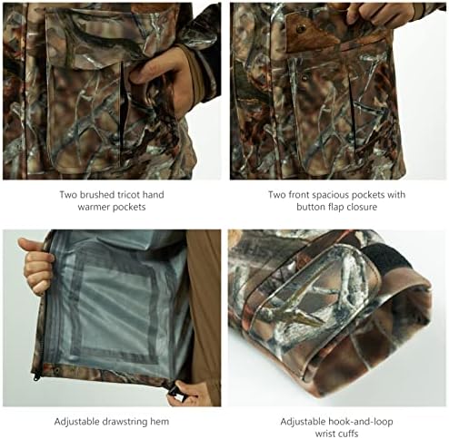 BASSDASH Walker-LW Breathable Waterproof Fishing Hunting Wading Jackets with Silent Outer Fabric for Men Women - Image 5