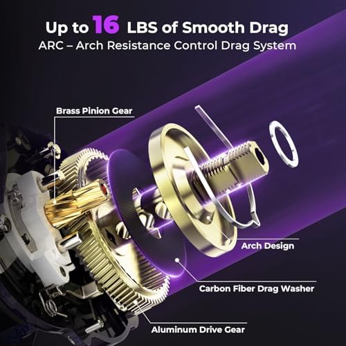 KastKing Royale Legend Pro Baitcasting Fishing Reels with 8.0:1 Gear Ratio - Image 4