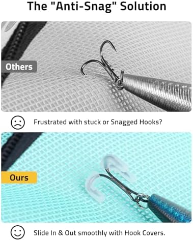 CVLIFE 6-Pocket PVC Mesh Fishing Lure Bag, Tackle Storage Organizer - Image 4