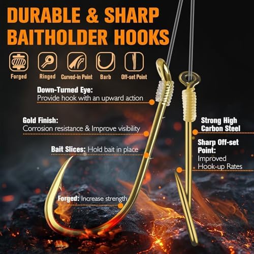 Dovesun Crawler Harness Walleye Rigs with Dual-Wing Blade, Float Walleye Spinner Rig for Slow Trolling (0.25 mph), Fluorocarbon Worm Harness, 2 Hook Walleye Fishing Rigs, 7 Pack - Image 5