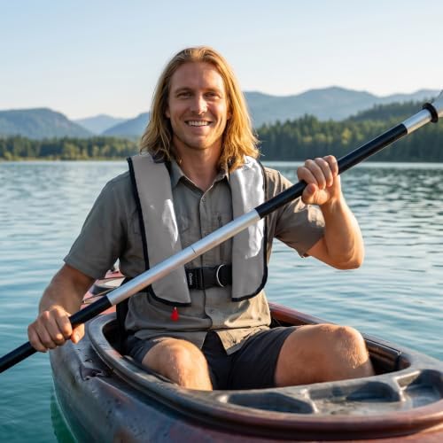 Automatic Inflatable Life Jacke for Adults| Supports up to 330 lbs | Life Vest for Adults| Inflatable PFD Vest Adult| Outdoor Water Sports. - Image 4