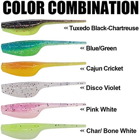 Crappie-Baits- Plastics-Jig-Heads-Kit-Shad-Minnow-Fishing-Lures-for Crappie-Panfish-Bluegill-40 &135 Piece Kit - Image 3