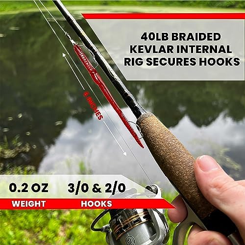 DeLong Lures 6" KILR Worm – Made in USA Weedless Pre-Rigged Soft Plastic Swimbaits, Extra Durable Bass Fishing Lures for Pike and More, 5-Pack Variety - Image 2