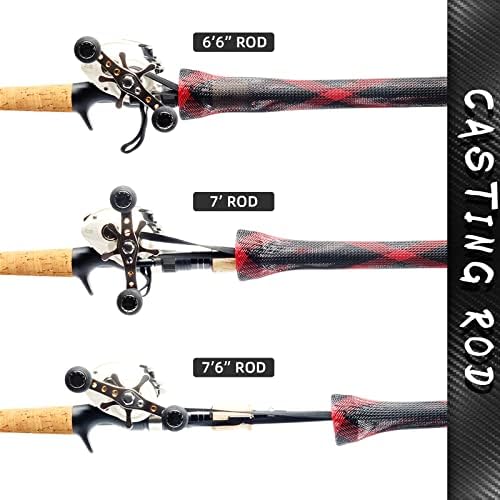 SF Fishing Rod Socks Pole Sleeve Cover Protector Gloves - Image 5