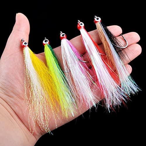 Clouser Minnow Fly Fishing Flies Salmon Trout Steelhead Jig Hooks Saltwater Flies Sea Bass Striper Flounder Fly Fishing Lures - Image 5