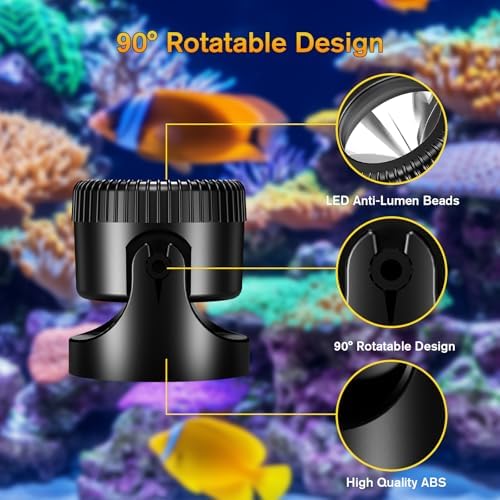 POPOSOAP 3-in-1 Solar Pond Lights, Warm White Underwater Pond Lights, IP68 Waterproof LED Fountain Lights for for Pond, Fountain, Pool Waterfall Decoration Garden Patio (3 Lights)-P63H - Image 4
