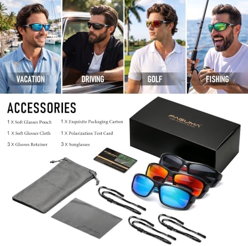 FAGUMA Sports Polarized Sunglasses For Men UV400 Protection - Image 7