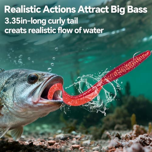 Clearance Bionics-Designed Durable Soft Plastic Fishing Lures Kit with Bonus Accessories, 3/4/5/6 Inch, 9-Type Lifelike Swimbaits in One Gear Set Included Tackle Box for Bass - Image 6