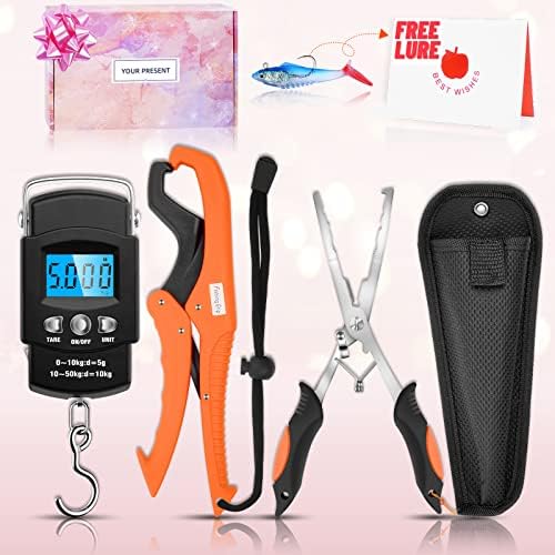 Fishing Gear for Men Gifts - Unique Men's Fishing Gift Basket - Fishing Gifts for Men - Gifts for Fisherman - Includes Free Lure- Upgraded Version by iExplorivo