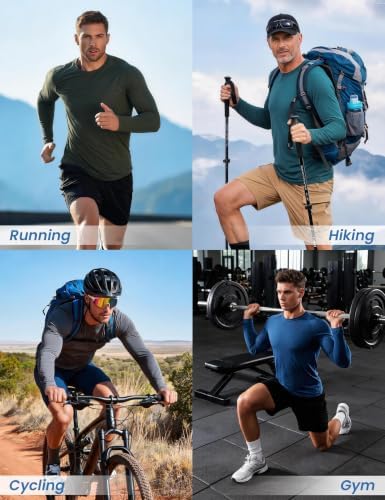 MLYENX 7 Pack Long Sleeve Shirts for Men Sun Protection Quick Dry - Image 6