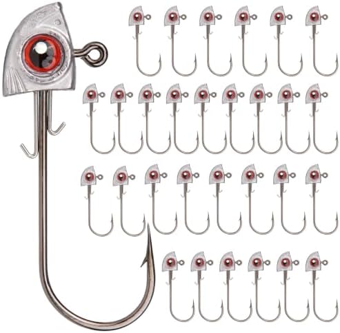Fish Eye Swimbait Fishing Jig Heads for Bass Fresh&Saltwater by OJYDOIIIY