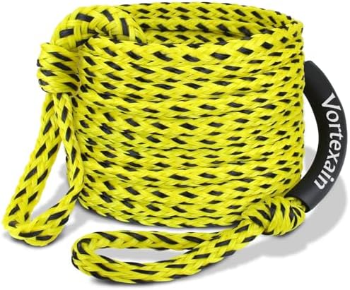 Boat Tow Rope 60ft 1-6 Riders, Floating Ropes for Towable Tubes by Vortexain