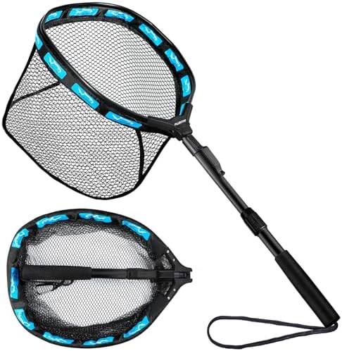 PLUSINNO Fishing Net Fish Floating Landing Net with Handle by PLUSINNO