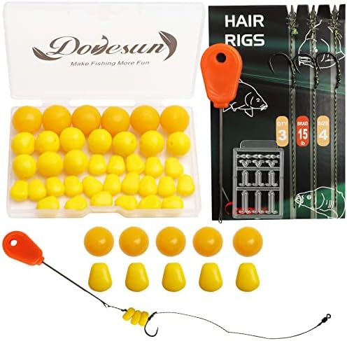 Dovesun Carp Fishing Hair Rigs Carp Fishing Equipment with Baits Hooks Accessories 41PCS/151PCS by Dovesun