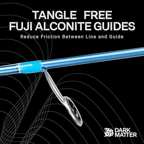 Dark Matter Fishing Rod - John Skinner Fishing Rod, Jig and Bounce Travel Spinning Rods, Jigging Rods, Jig Fishing Rod, Freshwater Spinning Rod, Heavy Duty Fishing Rod, Jig Rod, Carolina Blue - Image 3