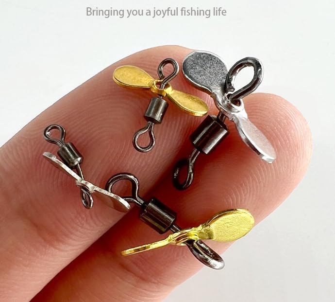 Pack of 50 Plug Casting Fishing Propeller Blade Turbo Propeller Spinner Blades DIY Fishing Lure Hook Bait Accessories - Image 6