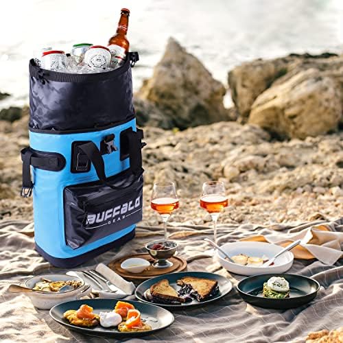 Buffalo Gear Cooler Backpack18L,30L Leakproof Camping Backpack Cooler Insulated Cooler for Picnic Beach Hiking Park Fishing - Image 2