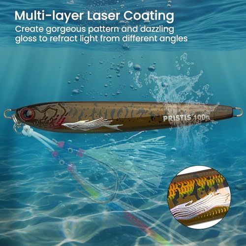 Pristis Angel Wings Vertical Jig, Saltwater Fishing Lure with Sharp Hook - Image 5