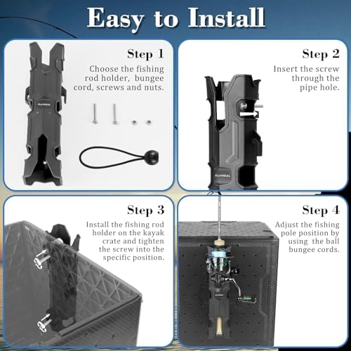 6Pcs Boats Fishing Rod Holders,Wall Mounted Fishing Rod Holder Bracket Tube - Image 6