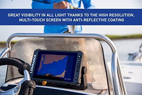 Lowrance Elite FS 9 Fish Finder with Active Imaging 3-in-1 Transducer, Preloaded C-MAP Contour+ Charts (Renewed) - Image 4