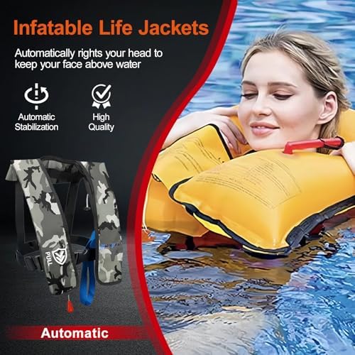 Automatic/Manual Inflatable Life Jacket for Adults | Water Sports - Image 3