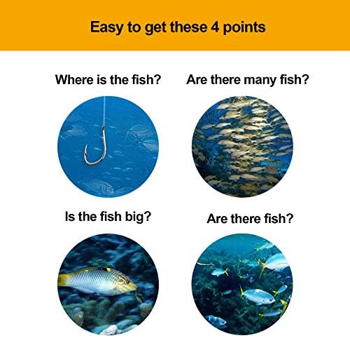 Handheld Fish Finder Portable Fishing Kayak Fishfinder Fish Depth Finder Fishing Gear with Sonar Transducer and LCD Display - Image 4