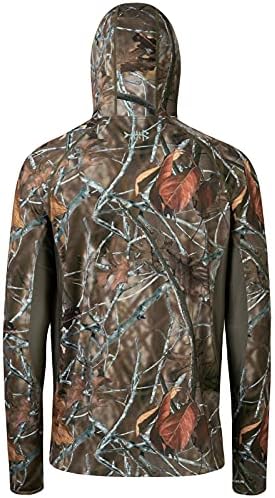 BASSDASH Men's UPF 50+ Camo Long Sleeve Hunting Fishing Hoodie Shirt - Image 2
