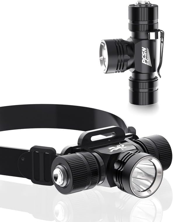 Diving Headlamp Scuba Dive Light - PFSN 3IN1 Dive Headlight 1200 Lumens, IP68 Waterproof 80m Underwater Headlamp for Diving, Diving Flashlight Best for Diver (Included 2X Rechargeable Batteries) by PFSNprofessioner