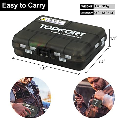 TOPFORT 187/343pcs Fishing Accessories Kit, Organized Fishing Tackle Box with Tackle Included, Fishing Hooks, Fishing Weights Sinkers, Fishing Gear and Equipment, Fishing Gift for Men - Image 3