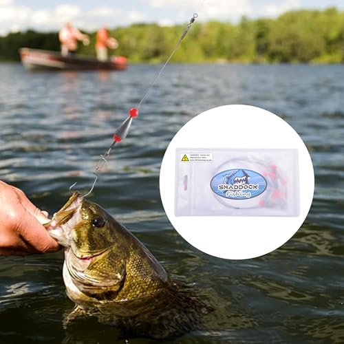 Carolina Rig Sawater Bass Fishing Kit Ready Tied Fishing Steel Leaders with Sinkers Weights Catfish Flounder Rigs for Saltwater Walleye Trout 3/8oz 1/2oz 3/4oz - Image 6