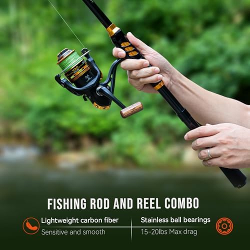 THKFISH Fishing Rod & Reel Combo with Backpack, Fishing Tools Tackle Box - Image 3