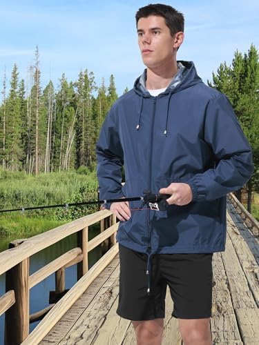 UIQUR Mens Rain Jacket Raincoat Waterproof Windbreaker - Image 3