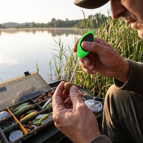 POCREATION Fishing Bait Rig Tool, Baiting Drill Lure Rigging Needle Hook Portable for 3 in 1 Combo Carp Fish Tackle Kit for Making Rigs Driller Needle, Splicing Tools - Image 2
