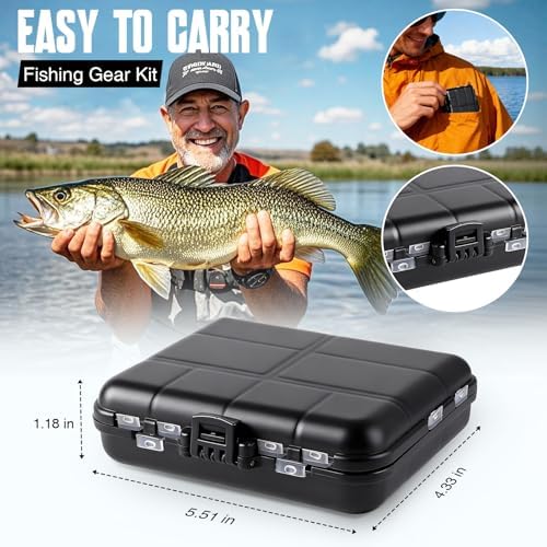 TOPFORT 187/343pcs Fishing Accessories Kit, Organized Fishing Tackle Box with Tackle Included, Fishing Hooks, Fishing Weights Sinkers, Fishing Gear and Equipment, Fishing Gift for Men - Image 5