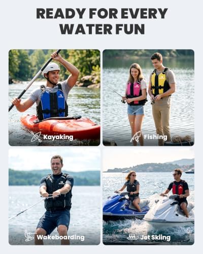 Owntop Swim Jacket Adult | Adjustable Crotch Strap | Large Armhole | Sturdy Zipper & Buckle | Kayak, Boating, Fishing, Paddle Sports - Image 6