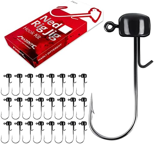 MadBite by KastKing Ned Rig Jig Heads for Soft Fishing Lure Kits by MadBite