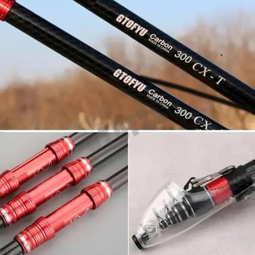 Telescopic Fishing Rod, Carbon Fiber Travel Surf Rod, Spinning Power Lure 2-9Oz, 20-50LB，Medium-Heavy Throwing Surfcasting Baitcasting Pole, Distance Throwing Fishing Rod - Image 6