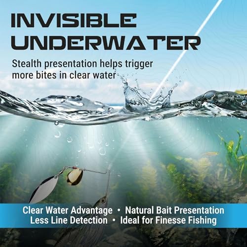 Reaction Tackle 100% Pure Fluorocarbon Fishing Line - High Strength, Abrasion-Resistant, Fast-Sinking, Virtually Invisible - Saltwater and Freshwater Leader Line - Image 4
